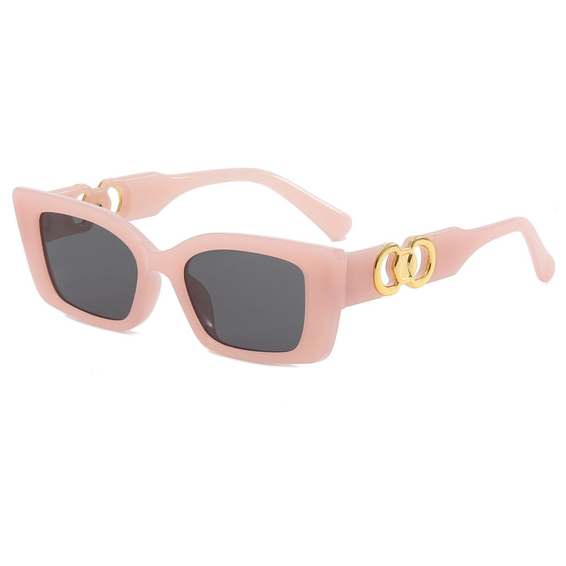 Women's fashionable square sunglasses with glamorous accents Kalsten