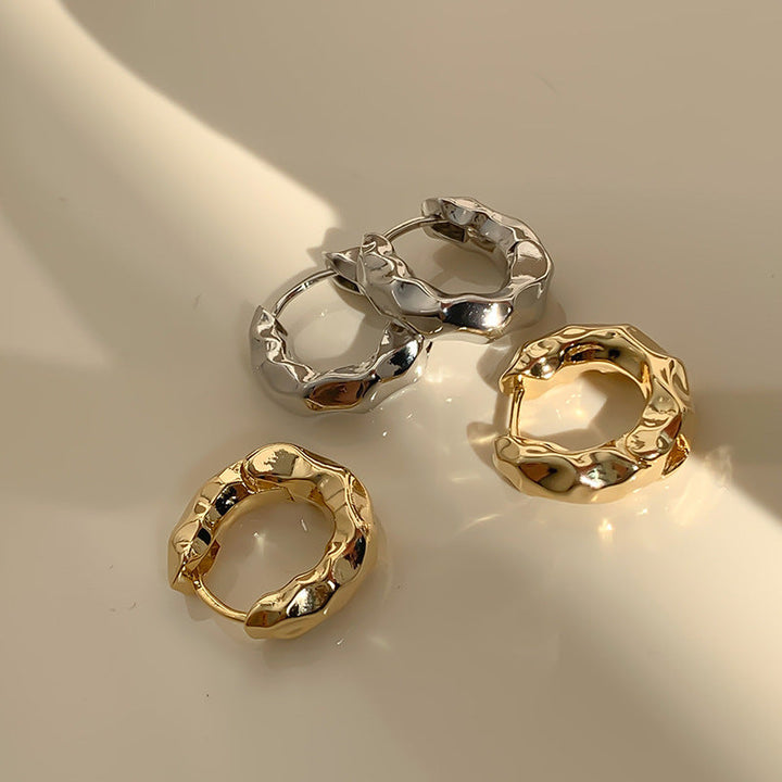 Structured Earrings Made of High-Quality Stainless Steel Kalsten