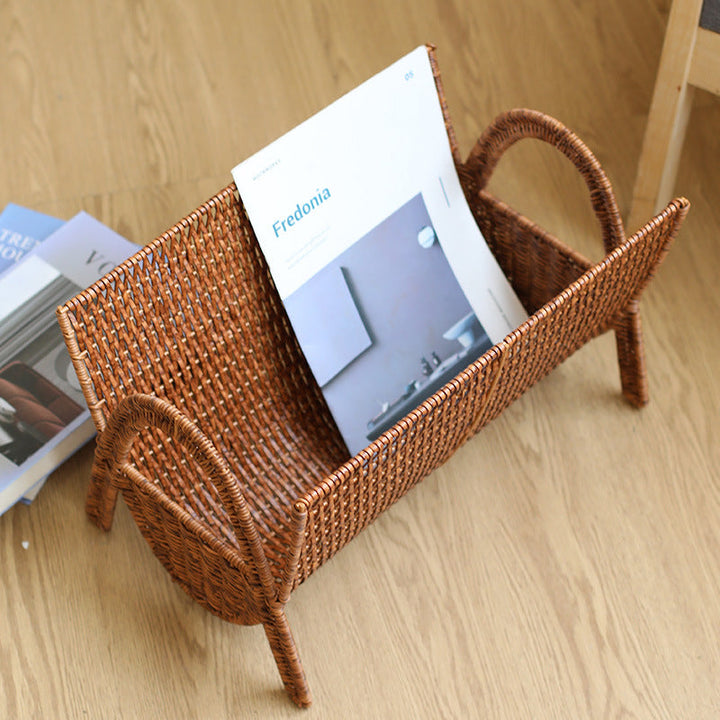 Handwoven Rectangular Magazine Holder Kalsten