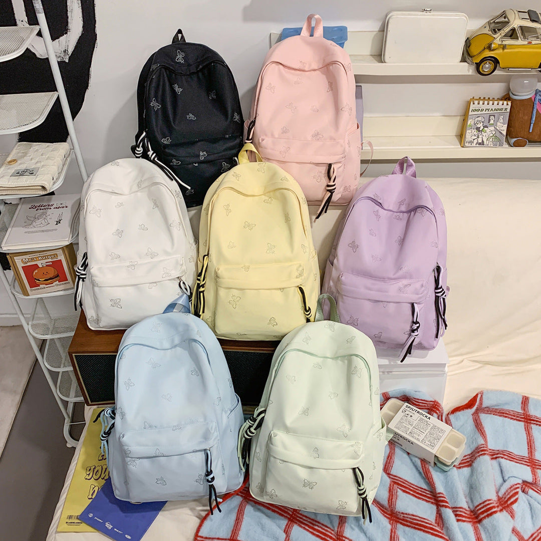 Fashionable backpack with shimmering butterfly design Kalsten