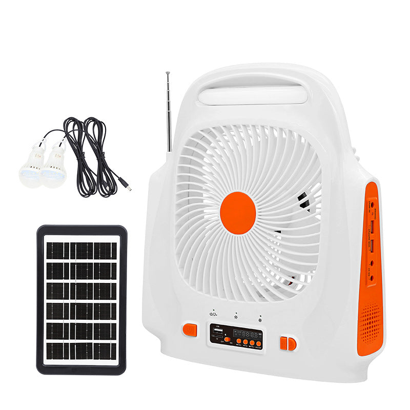 Unisex Solar-Powered Fan with LED Lights Kalsten