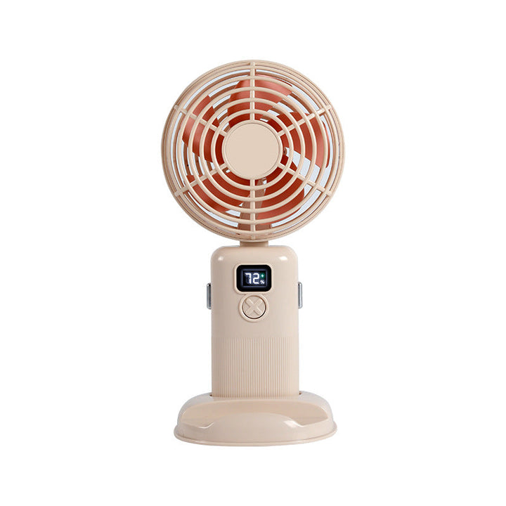 Women portable mini fan with digital speed display Kalsten