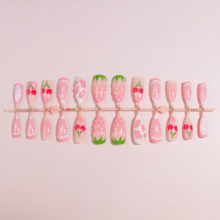 Premium Press-On Nail Set with Decorative Accents Kalsten