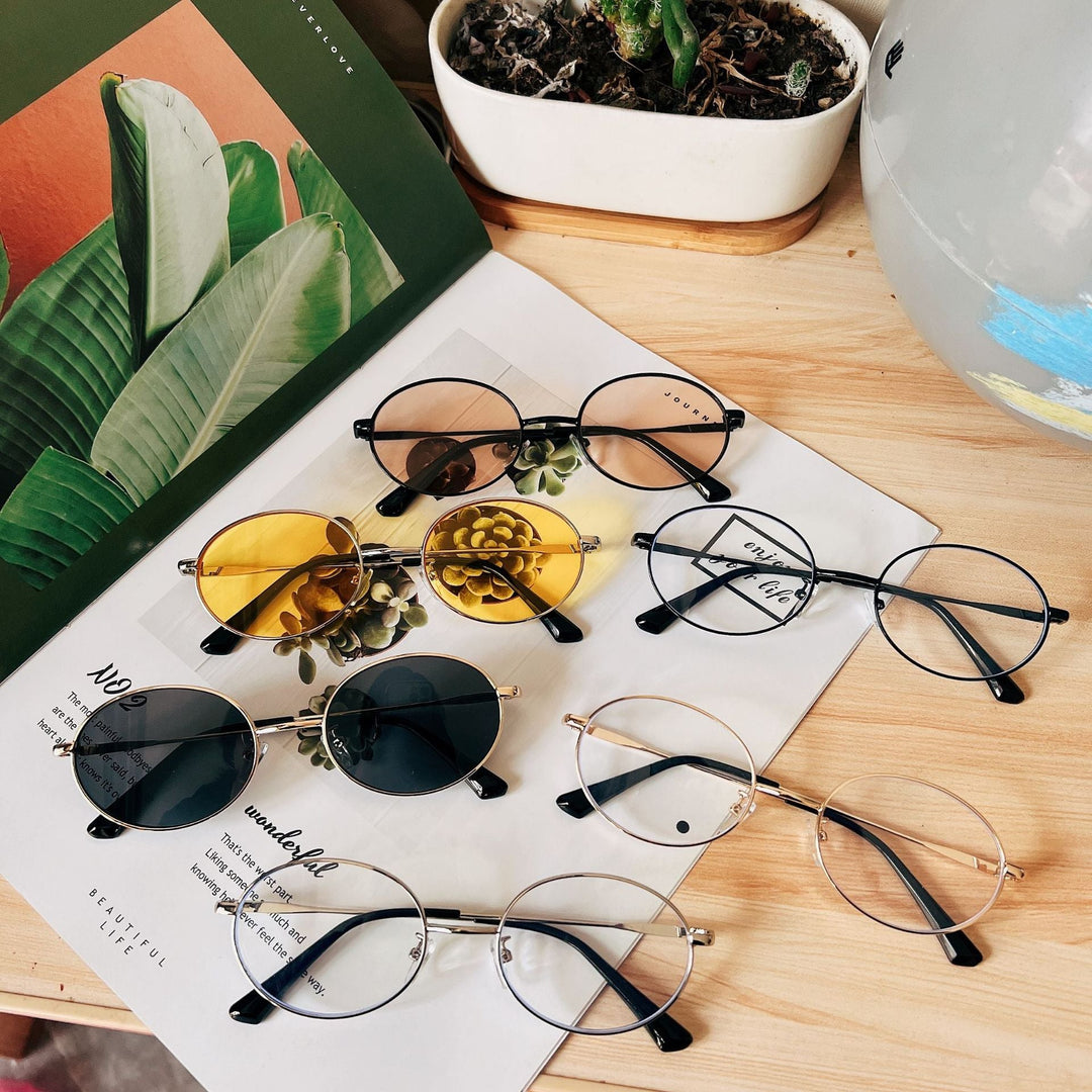 Retro Oval Frame Sunglasses Kalsten
