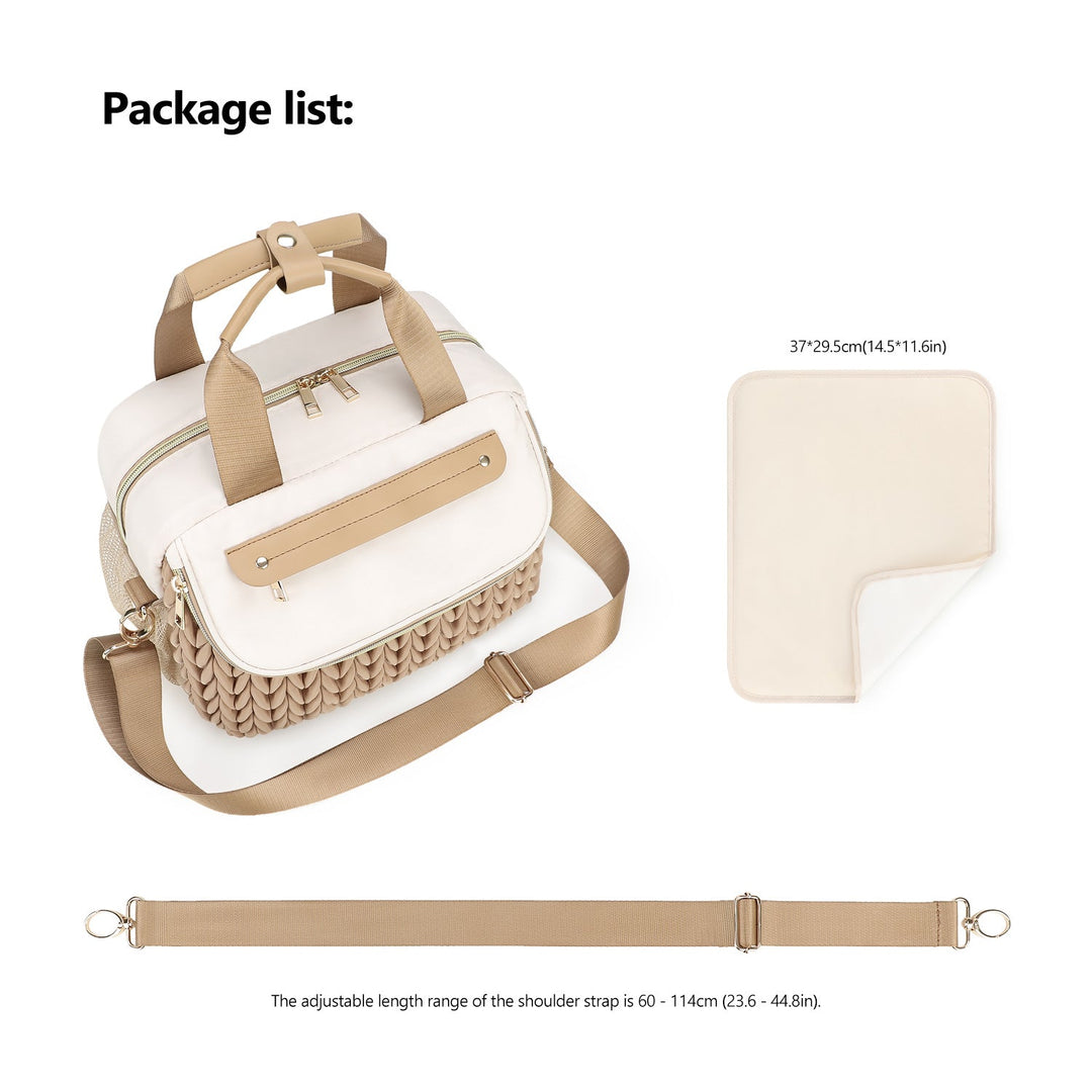 Fashionable diaper bag with elegant woven look Kalsten