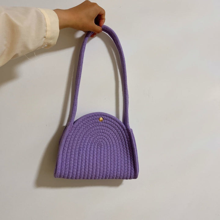 Women's fashionable shoulder bag with ribbed design Kalsten