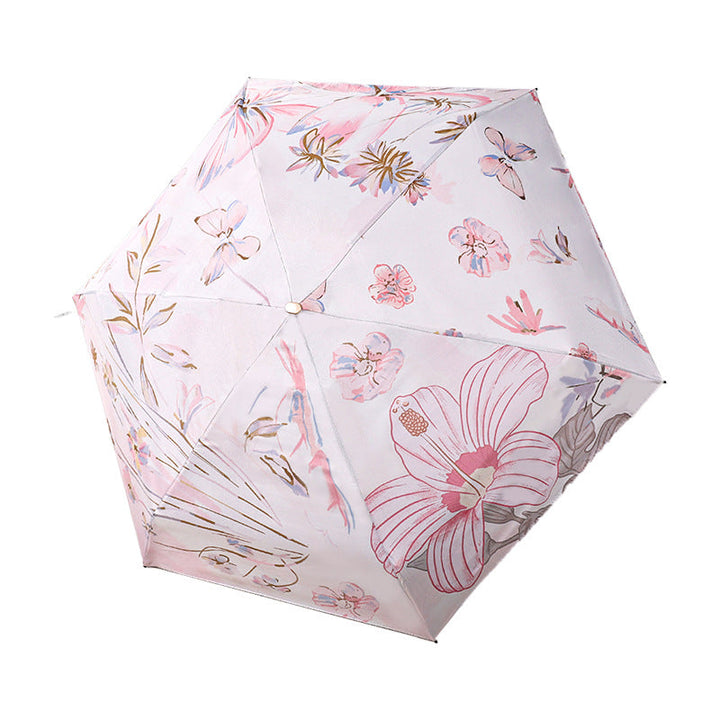Ladies Folding Umbrella with Stylish Flower Pattern Kalsten