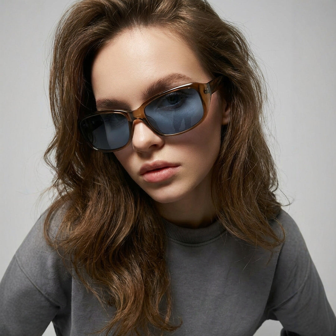 Ladies fashionable rectangular sunglasses Kalsten