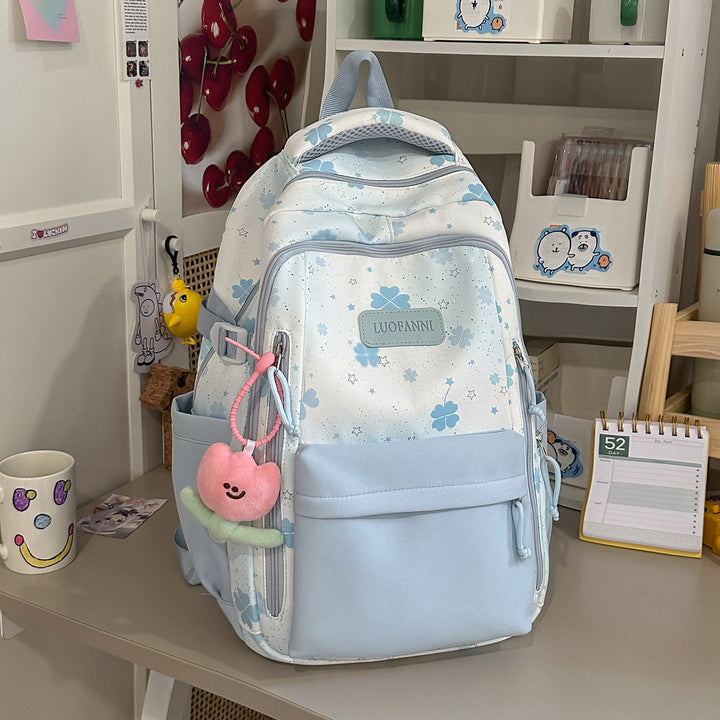 Fun Floral-Printed School Backpack