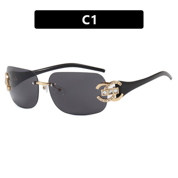 Women's fashionable sunglasses with luxurious geometric frame and protective UV filter Kalsten