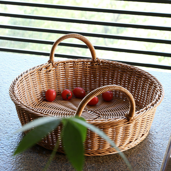 Large Handwoven Wicker Serving Basket Kalsten