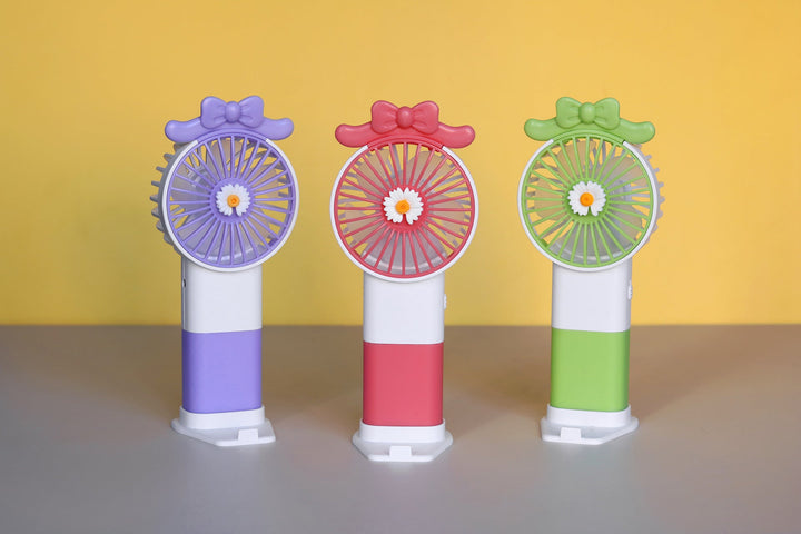 Unisex handheld fan with colorful design and adjustable tilt Kalsten