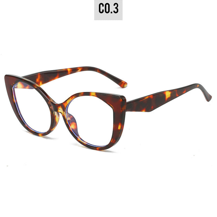 Women's Cat-Eye Glasses with Floral Design and Adjustable Nose Bridge Kalsten