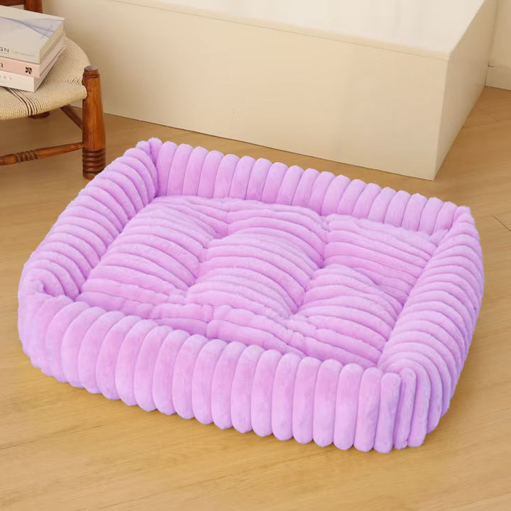 Women Plush Pet Bed with High Edge Kalsten