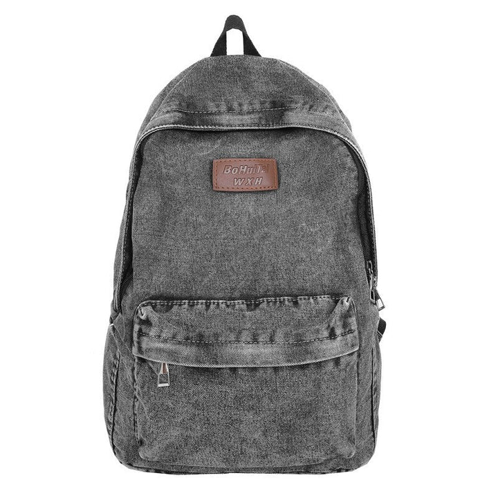 Stylish Denim School Backpack Kalsten