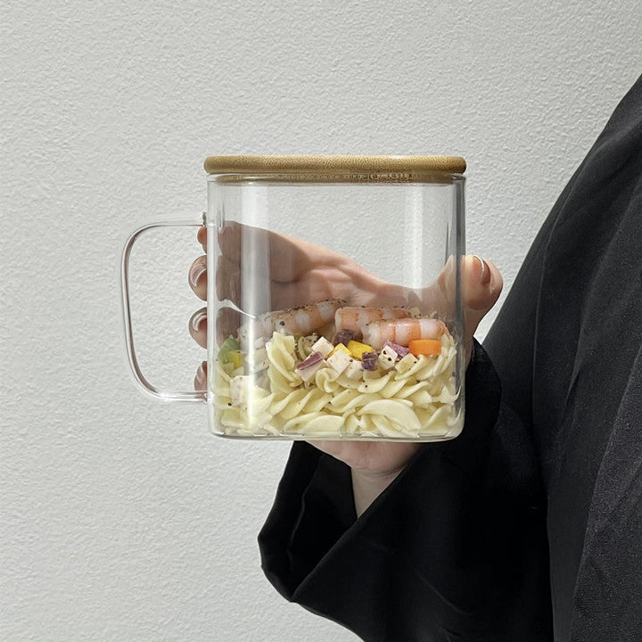 Women's Glass Jug with Bamboo Lid Kalsten