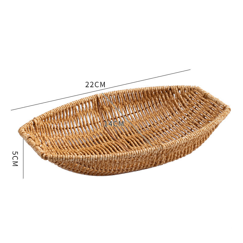 Decorative Handwoven Serving Tray Kalsten