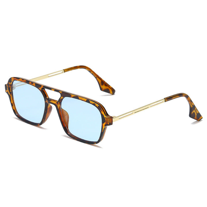 Women's trendy square sunglasses with transparent frame and gentle lenses Kalsten
