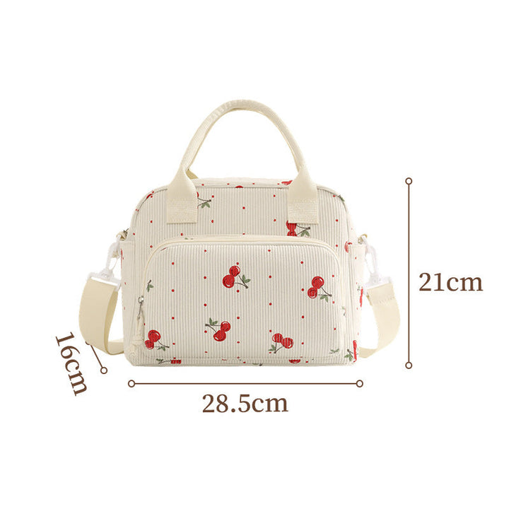 Insulated Cherry Print Lunch Bag Kalsten