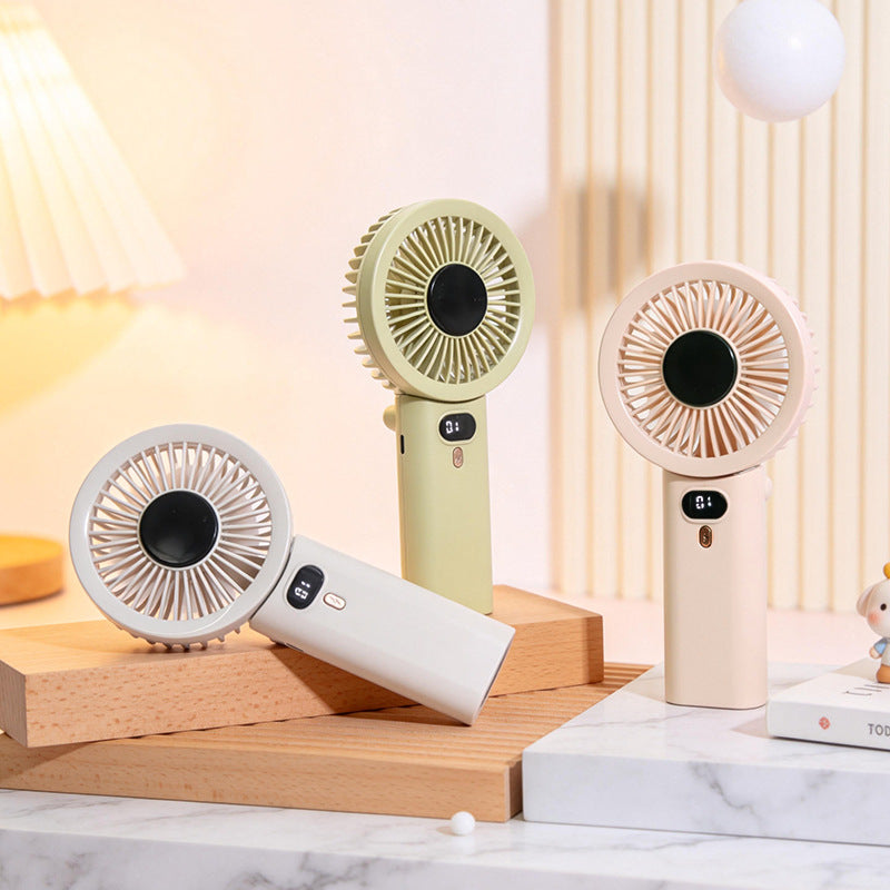 Women Portable Hand Fan with Temperature Regulating Display Kalsten