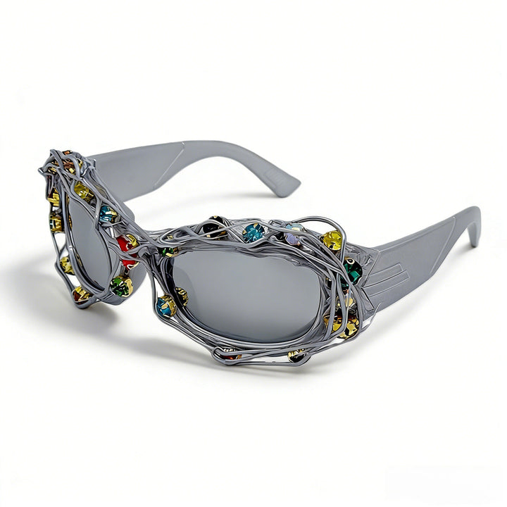 Ladies striking designer sunglasses with rhinestone applications Kalsten