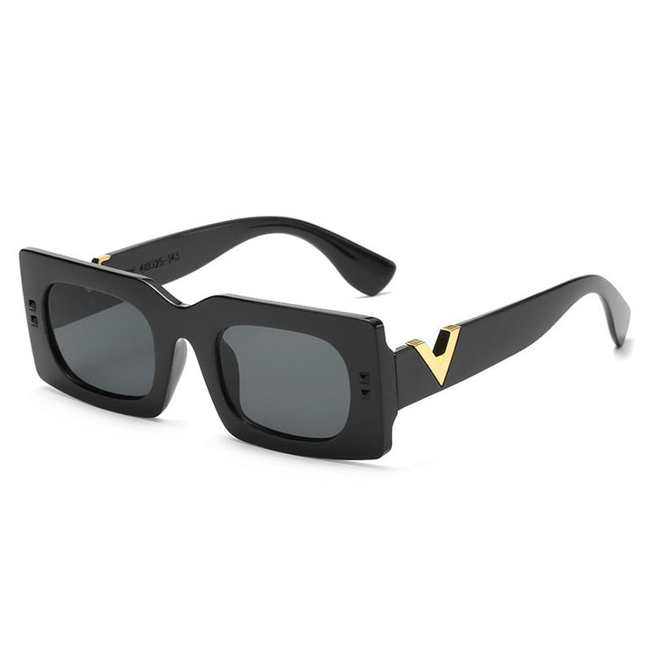Women's oversized sunglasses with animal print Kalsten