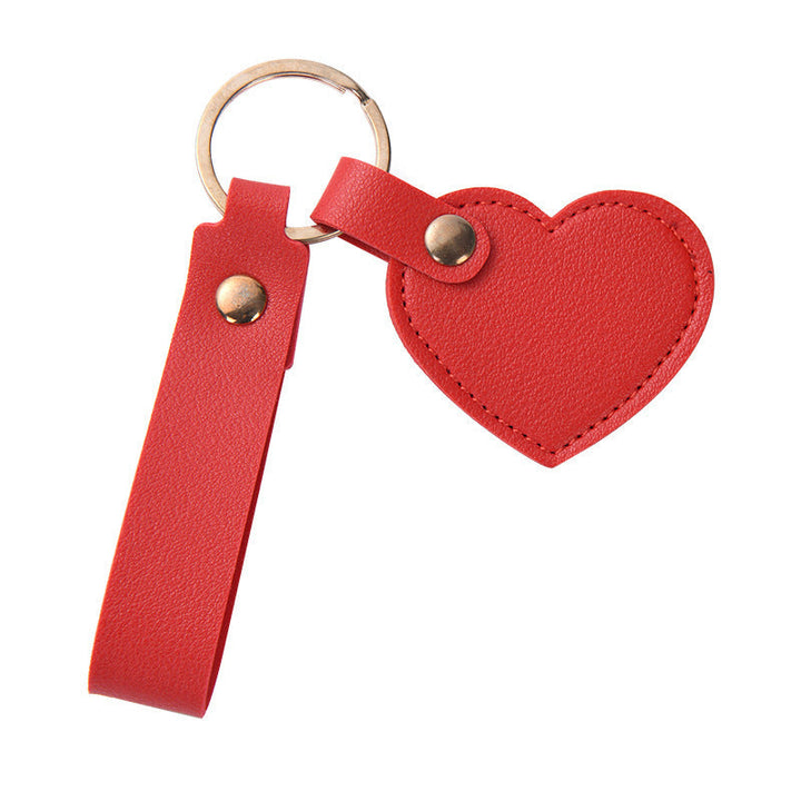 Women Keychain Kalsten  Heart Shape Made of High-Quality Artificial Leather