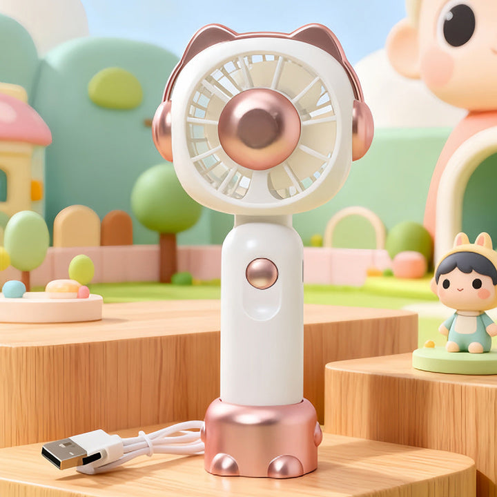 Women Portable Table Fan in Playful Bear Design Kalsten