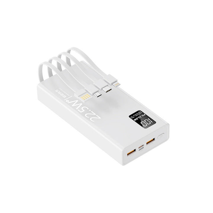 Multifunctional power bank with integrated cable system and digital power display Kalsten