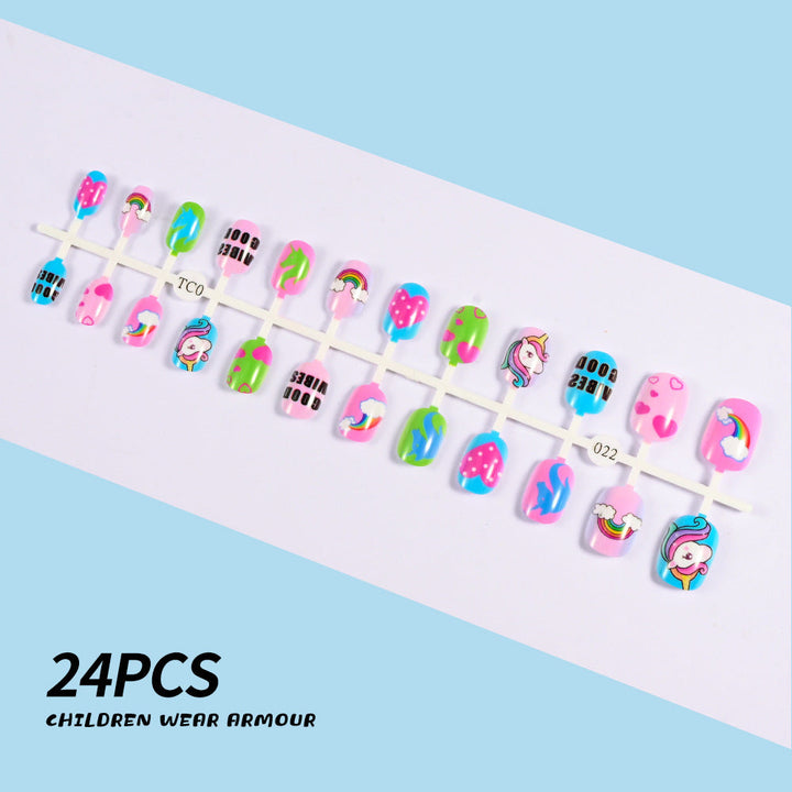 Children's Fun-Themed Press-On Nail Set Kalsten
