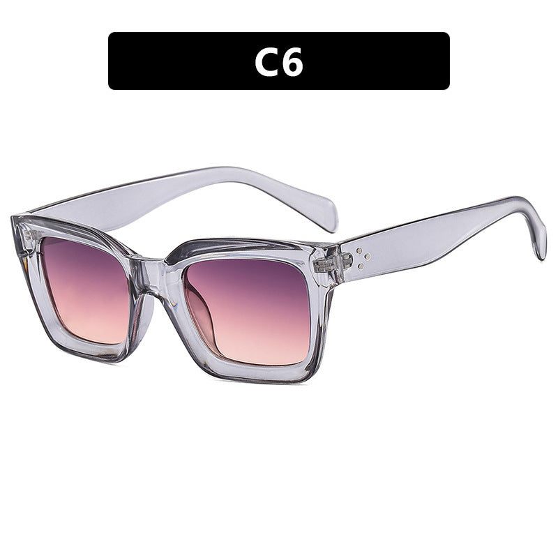 Women's fashionable square sunglasses with narrow frame Kalsten