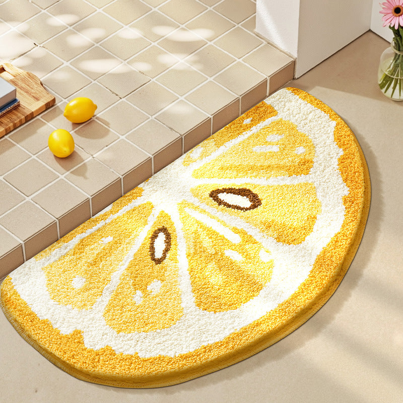 Playful Fruit-Themed Bath Rug Kalsten