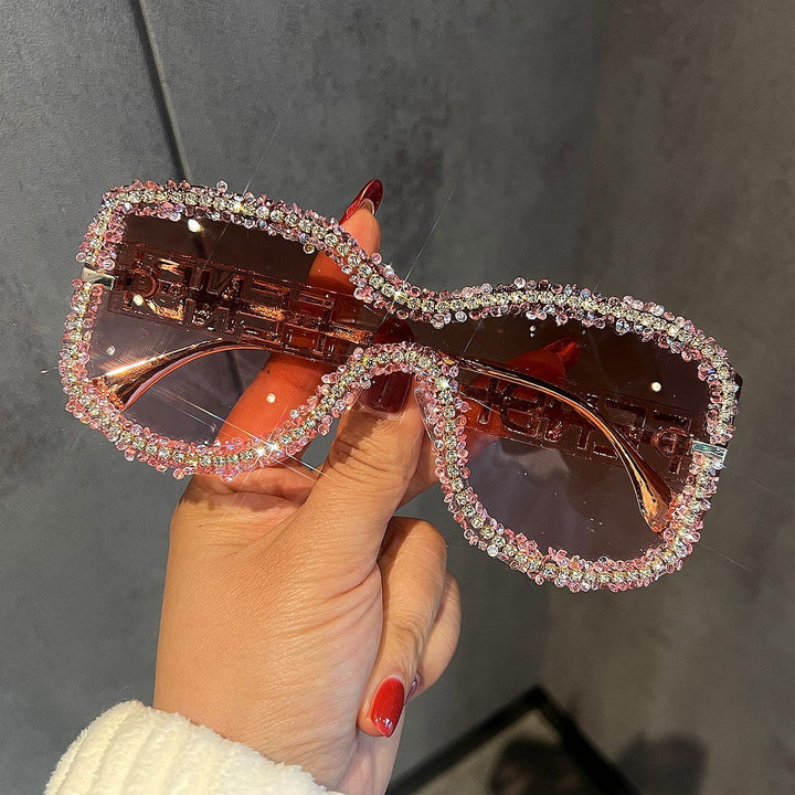 Women's Glamorous Sunglasses with Striking Crystal Frame Kalsten