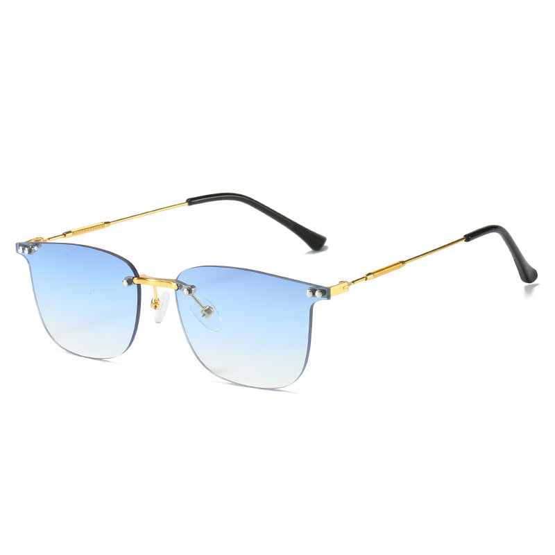 Ladies stylish geometric sunglasses with modern glass elements Kalsten