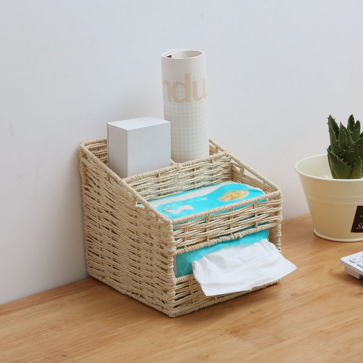 Ladies Storage Basket in Natural Woven Look Kalsten
