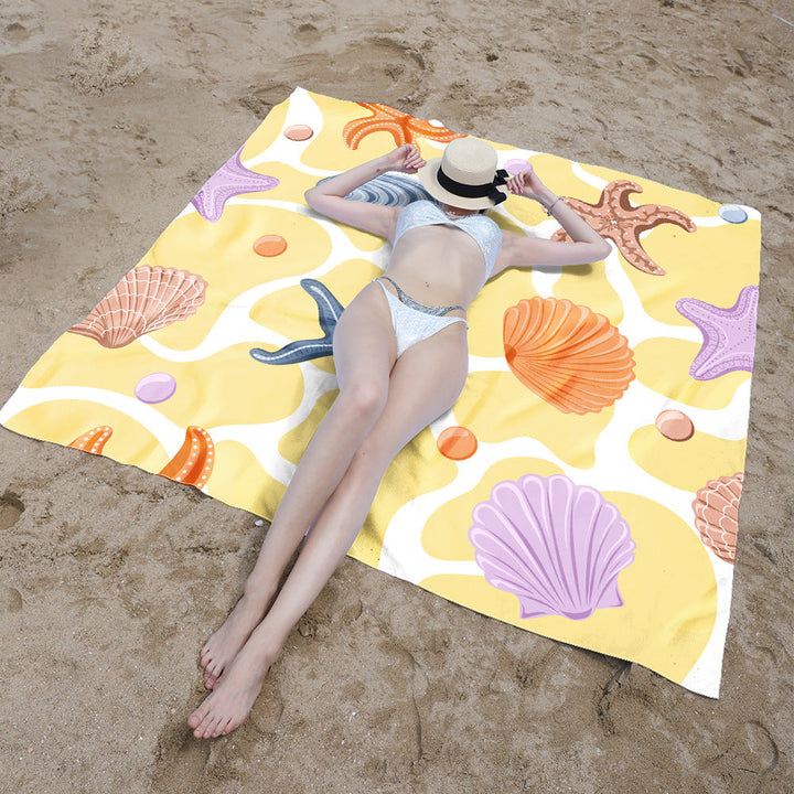 Beach blanket with sweet turtle motif Kalsten
