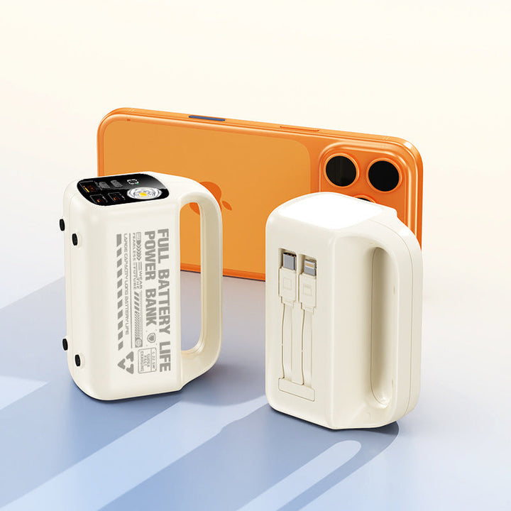 Portable power bank with integrated cable and ergonomic design Kalsten