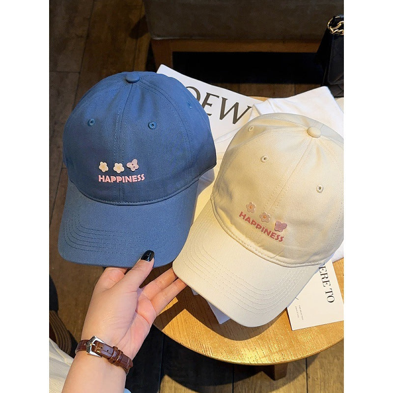 Women's Embroidered Happiness Baseball Cap Kalsten