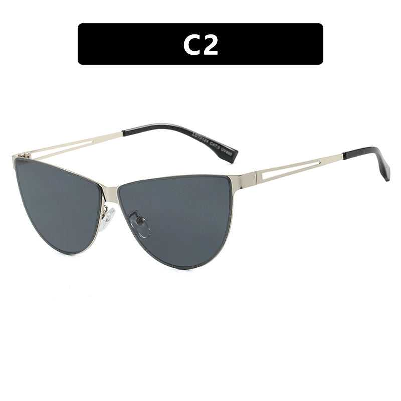 Women's Cat-Eye Sunglasses with Stylish Metal Frame and Protective UV Filter Kalsten