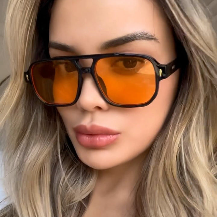 Women's trendy square sunglasses with luxurious details Kalsten