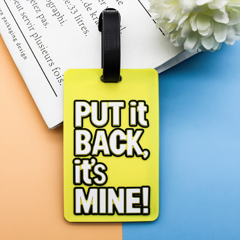 Unisex Luggage Tag with Humorous Saying Kalsten