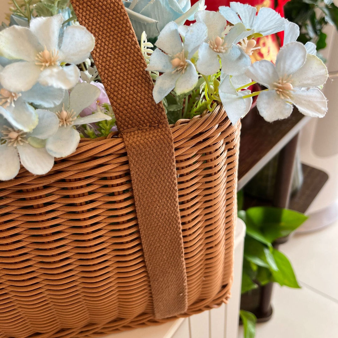 Women Handmade Storage Basket Made of Natural Material Kalsten