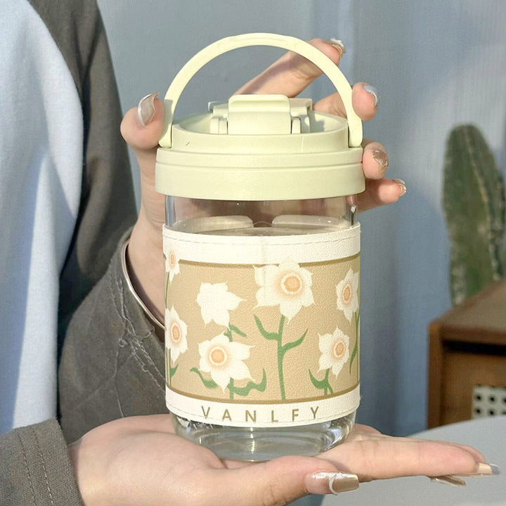 Ladies Insulated Drinking Cup with Elegant Floral Pattern Kalsten