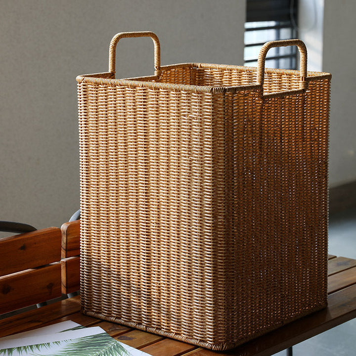 Handwoven Storage Bin with Sturdy Handles Kalsten