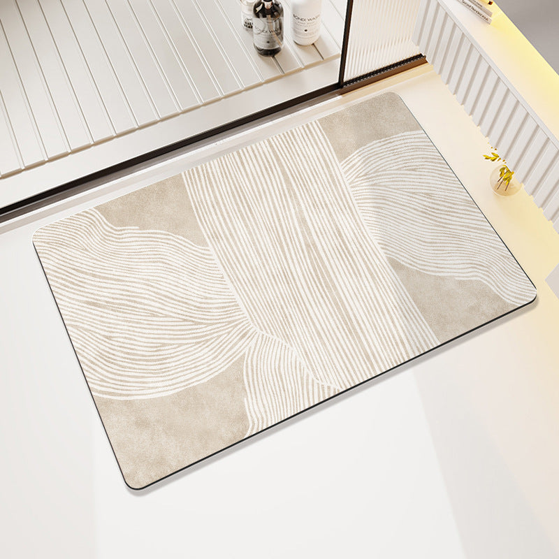 Abstract Geometric Design Bath Mat Acalora