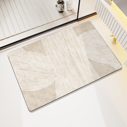 Abstract Geometric Design Bath Mat Acalora
