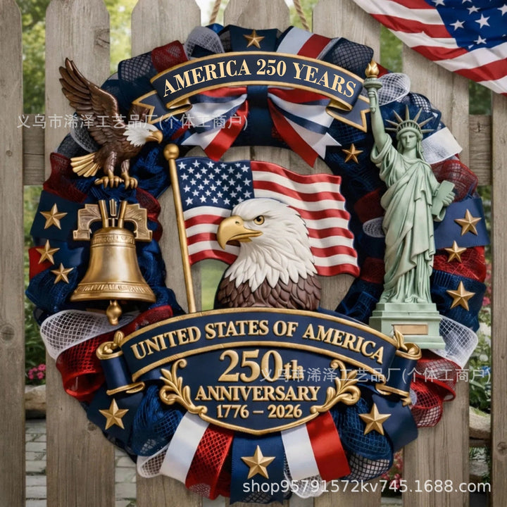 Unisex decorative anniversary bell with Statue of Liberty and bell relief Kalsten