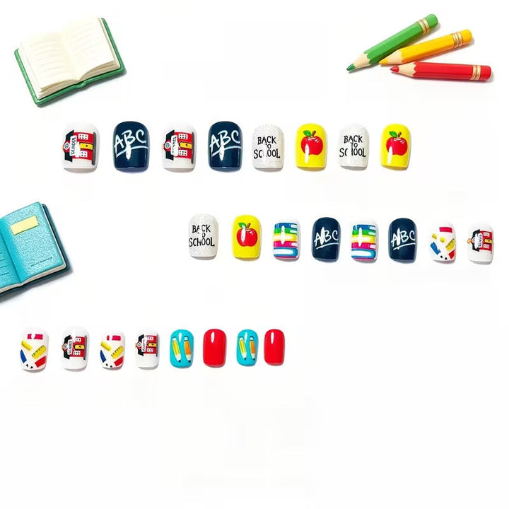 Creative School-Themed Nail Art Set Kalsten