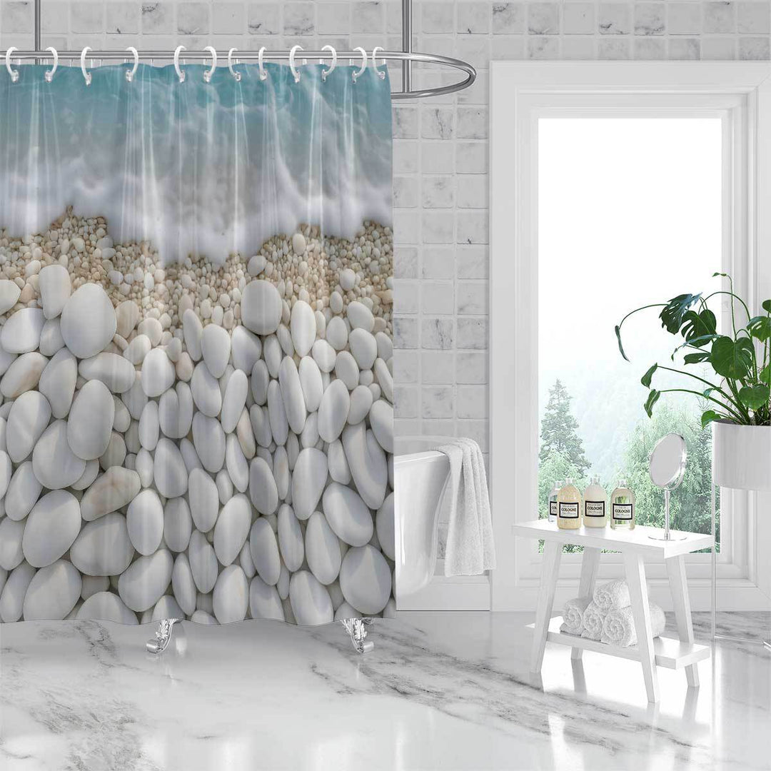 Coastal-Inspired Artistic Shower Curtain Kalsten