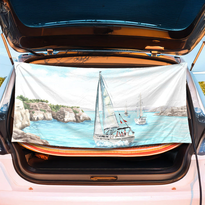 Luggage protection cover with maritime shell design Kalsten